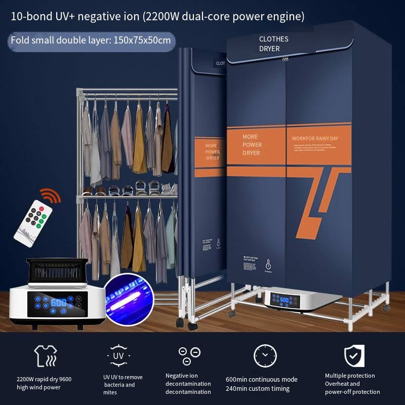 Blue 10key fold small double layer