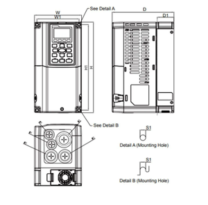 Variador de Frecuencia Delta VFD MS300 MH300 de 4kw a 18.5kw 220v 380v para Bomba de Agua - Product Image 4