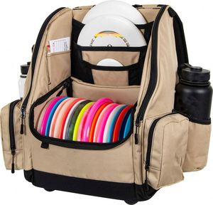 Sac à dos de golf à disques avec échantillon gratuit, capacité de 20 disques, deux poches de rangement profondes, deux porte-bouteilles d'eau, pour le frisbee et le disc golf - Product Image 5