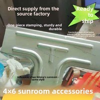 Accessoires universels pour véranda carrée 4x6 en acier épaissi, sans soudure, intégrés et amovibles, fabriqués en Chine