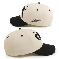 Casquette de baseball et de football personnalisée avec logo brodé, style vintage, 6 panneaux, 100% coton, structurée, bicolore, avec fermeture snapback