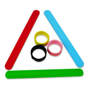 สายรัดข้อมือซิลิโคนสำหรับเด็กสายรัดข้อมือซิลิโคนแบบสแนปสำหรับนักเรียนโรงเรียนสร้อยข้อมือไม้บรรทัดตบ - Product Image 6