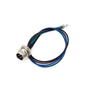 YZCONN GX16-4핀 케이블 원형 4핀 항공용 너트 타입 플러그 패널 장착형 암수 소켓 커넥터 - Product Image 5