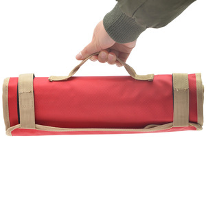 Sac de rangement portable pour piquets de tente Oxford 48x34cm Rouge Kaki, étui de voyage pour outils de camping en extérieur, petit support pour piquets - Product Image 4
