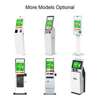 Kiosco de Autoservicio con Pantalla Táctil Capacitiva de 23.6 Pulgadas, Impresora Térmica y NFC