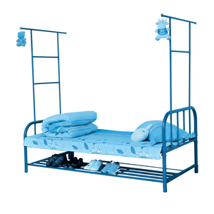 Letto a Castello in Metallo di Alta Qualità per Studenti, Design Moderno per Dormitorio o Camera da Letto Scolastica, Semplice ed Elegante - Product Image 2