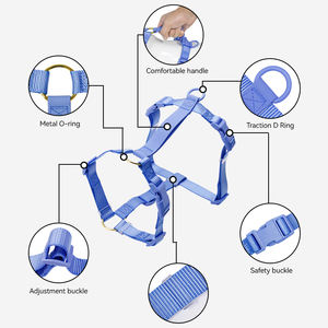 สายรัดสุนัขแบบใหม่ Muker ดีไซน์นวัตกรรม น้ำหนักเบา ผลิตจากผ้า PVC โพลีเอสเตอร์ทออย่างดี ปลอดภัย ทันสมัย สวมใส่สบาย ปรับขนาดได้ - Product Image 4