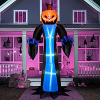 Halloween Illumine Gonflable Fantôme Gonflable Air Dancer 5.9 Ft Intérieur Extérieur Décorations pour Cour Porche Pelouse