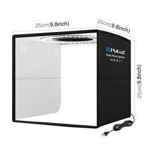PULUZ תאורת טבעת מתקפלת ניידת 25 ס\"מ ABS עם 12 צבעי רקע, אוהל צילום לאולפן צילום - חדש בהגעה - Product Image 4