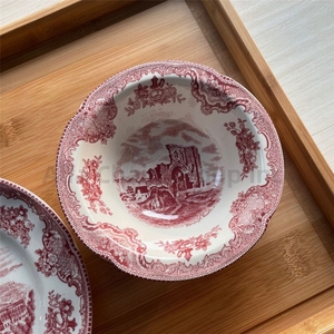 Wholesale Durable Classic Eco-Friendly Porcelain Dinnerware Set Plant Rose Pattern Low MOQ OEM Kitchen Tableware for Hotels - Product Image 5