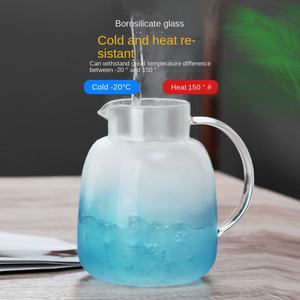 Creative Cool 1.8L Eco-Friendly Modern Heat-resistant Glass Water <b>Kettle</b> with Silicone Lid Snow Mountain Design for Party Use - Product Image 6