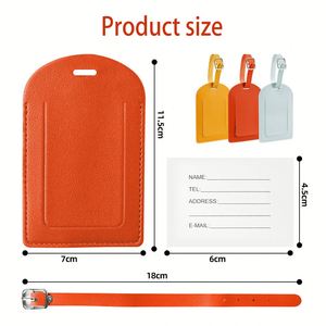 Adjustable Multi-Color Plane Boarding Pass Suitcase <b>Tag</b> Luxury Travel <b>Named</b> Baggage <b>Tags</b> Blank Pu Leather Luggage <b>Tag</b> - Product Image 2