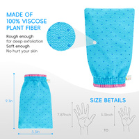Paquet de serviettes jetables marocaines avec logo personnalisé pour adulte Loofah rouge bleu coréen marocain