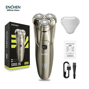 <span class=keywords><strong>Afeitadora</strong></span> Rotatoria 3 en 1 de Alta Calidad con Triple Cuchilla, Uso en Seco/Húmedo/Impermeable, Pantalla LED, Eléctrica Recargable, para Corte de Pelo Masculino y Corporal - Product Image 1