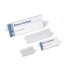 DURABLE - 8035-19 Marcador de posición de mesa 105/210x297mm en acrílico (paquete múltiple)-EAN 4005546803968 INSIGNAS DE NOMBRE DE MESA - Product Image 2