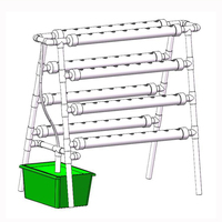 Système hydroponique vertical NFT en PVC, kit de culture à 36, 54, 72, 108 trous, tour de culture pour légumes