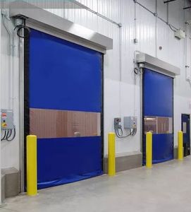 Cleanroom-persiana <span class=keywords><strong>enrollable</strong></span> de PVC de alta velocidad para personas, productos de carga, cámara de paso de gran espacio, <span class=keywords><strong>ducha</strong></span> de aire, <span class=keywords><strong>puerta</strong></span> de túnel - Product Image 5