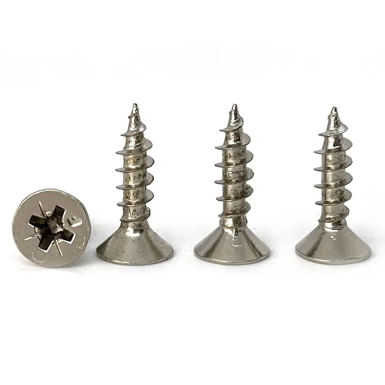 Assembling Furniture Screw Manufacturer Direct Sale M5 Nickel Plating Csk Head Self Drilling Chipboard Screw