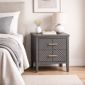 Best Quality Nightstand Set 2 Luxury Design Bedroom Furniture Natural Wood Oak/Pine/Acacia Solid Wood Vietnamese Supplier - Product Image 6