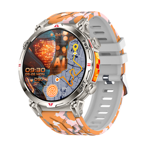 Reloj Inteligente GPS para Hombre KC93 2026, Pantalla AMOLED de 1.56 Pulgadas, Brújula, <span class=keywords><strong>Calendario</strong></span> Dafit, Asistente de Voz con IA, Monitor de Actividad Física, Monitor de Sueño - Product Image 1