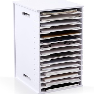 Porte-documents multi-niveaux A3 A4, organisateur de bureau, support de papeterie, panneau composite bois-plastique - Product Image 2
