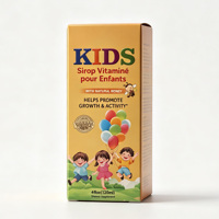 Vente flash - Sirop multivitaminé pour enfants 120 ml avec miel naturel - Complément alimentaire sûr et doux pour la croissance des enfants