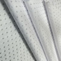 Tissu en filet papillon respirant, extensible, à séchage rapide, teint, 185 g/m², 170 cm, 93,4 % polyester, 6,6 % élasthanne, écologique, pour vêtements de sport