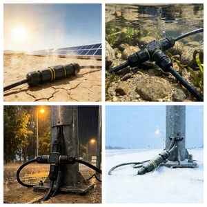 Ip68 pa66 ניילון pa66 באיכות גבוהה עמיד למים חוט ישר מחבר חוט לתאורה חיצונית - Product Image 2