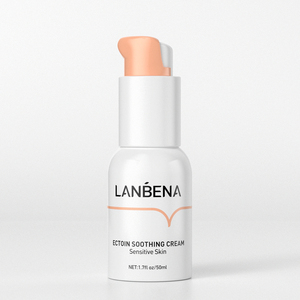 Crème visage réparatrice anti-allergique et apaisante pour peaux sensibles, blanchissante, marque privée LANBENA, à l'ectoïne - Product Image 2