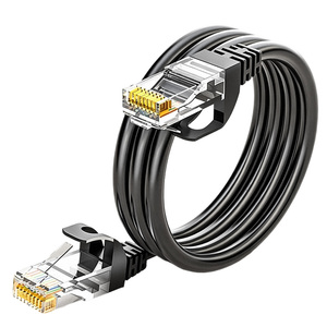 Black Cat6 UTP Round PVC Copper 24AWG 26AWG 28AWG 305m Indoor High Speed Network Ethernet <b>Cable</b> Factory Supply 0.5-100m - Product Image 6
