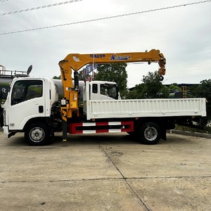 รถบรรทุกติดเครน ISUZU 5 ตัน 4x2 บูมยืดไสลด์ได้ พร้อมเครนเคลื่อนที่ ผลิตในจีน ขายดี - Product Image 3