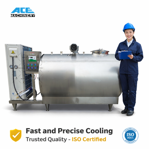 Réservoir de Refroidissement et de Stockage de Lait 100 300 500 600 1000 1500 Litres Personnalisé QIANGZHONG 2.2Kw - 37Kw Fourni Sanitaire - Product Image 6
