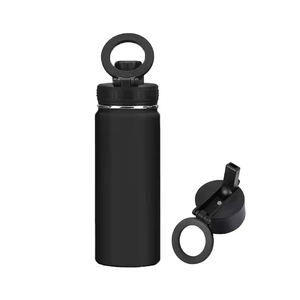 Magnetic Phone Holder Water Bottle Vacuum <b>Insulated</b> Stainless Steel Sports <b>Flask</b> with MagSafe Compatible Lid for Gym Outdoor - Product Image 2