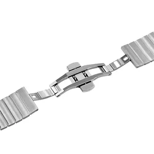 Bracelet en acier inoxydable à boucle papillon pour bracelet de montre Samsung Bracelets en métal pour <span class=keywords><strong>Galaxy</strong></span> <span class=keywords><strong>Watch</strong></span> 8 <span class=keywords><strong>40mm</strong></span> 44mm 8 Bracelet de montre classique 46mm - Product Image 5
