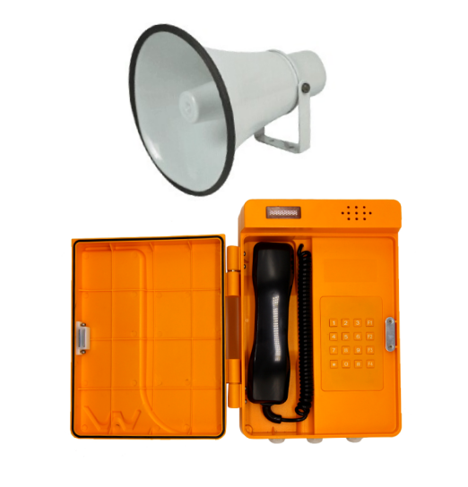 Industrial Best Selling Analog Ip66 Rugged Phone with Waterproof Phone Case with Loudspeaker