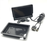 Écran LCD IPS Aviation VGA 7 pouces pour véhicule, approuvé directement par l'usine, connecté au NVR mobile pour bus et véhicules