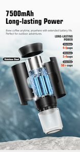 <span class=keywords><strong>Macchina</strong></span> da <span class=keywords><strong>Caffè</strong></span> Portatile Mini Bestseller da 80ml con Batteria da 7500mAh a Lunga Durata e Compatibilità Multipla delle <span class=keywords><strong>Capsule</strong></span> - Product Image 3