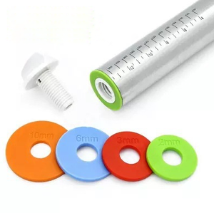Small Moq French <b>Pins</b> Baking Adjustable <b>Rolling</b> <b>Pin</b> With Thickness Rings Dough Roller for Cookie Pastry Pizza - Product Image 1