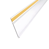 Bon prix au détail en plastique PVC acrylique étiquette étiquette adhésive bande de données support de prix pour étagères