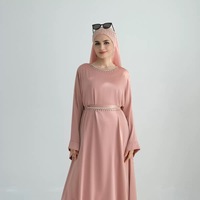 Ouvert Abaya Robes pour Femmes Long Cardigan Kimono Robe Robe Jubah Modeste Musulman Arabe Islamique Vêtements Plus En Relief Polyester