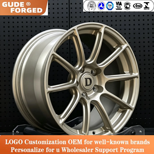 Cerchi in Lega di Alluminio Forgiato GUDE DEAN DP010 Nero Spazzolato 6061 per VW Golf, 15-24 Pollici, Personalizzabili 5x100/5x105/5x108/5x112/5x114 - Product Image 5