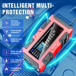 Chargeur de <span class=keywords><strong>batterie</strong></span> électrique 180W 12V 24V avec écran LCD pour batteries Lithium/LiFePO4/Plomb-Acide, ignifuge, haute efficacité, réparation par impulsions - Product Image 5