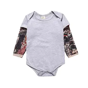 Fashion China Manufacturers Usa New Born Baby Clothes Patchwork Clothing 100% Cotton Romper