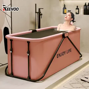 Bak mandi hangat portabel untuk orang dewasa dengan sandaran punggung