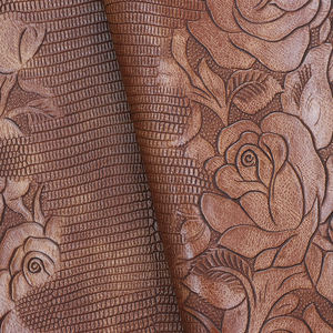 <span class=keywords><strong>Cuir</strong></span> synthétique PVC imperméable de 1,9 mm, similicuir, imprimé de fleurs colorées, texture <span class=keywords><strong>en</strong></span> relief, gaufrage floral pour sacs à main - Product Image 3