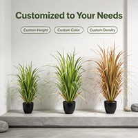 Arbre tropical artificiel jaune-vert de 93 cm, feuillage chaud et réaliste, grande plante artificielle pour véranda, décoration de sol de café
