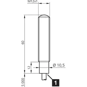 Sensor de Barrera de Luz OEP12V5000G1L-5M de Alto Rendimiento, Sensor OP-M12 - Product Image 2