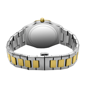 Montre de sport de luxe ultra-fine carrée pour homme, cadran argenté et doré avec chiffres arabes, étanche, pour médecins, infirmiers, professionnels, à quartz - Product Image 6