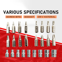 Kit de tournevis à cliquet en acier au carbone professionnel 29 pièces Source d'alimentation manuelle ensemble d'outils informatiques pour l'entretien ménager