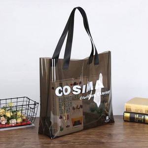 Bolsa de Mano Impermeable de PVC para Viaje, con Cierre de Cremallera, Bolsillo Interior, Forro de Poliéster, Reutilizable, Portátil, con Logotipo Personalizado, Bolsa de Regalo - Product Image 3